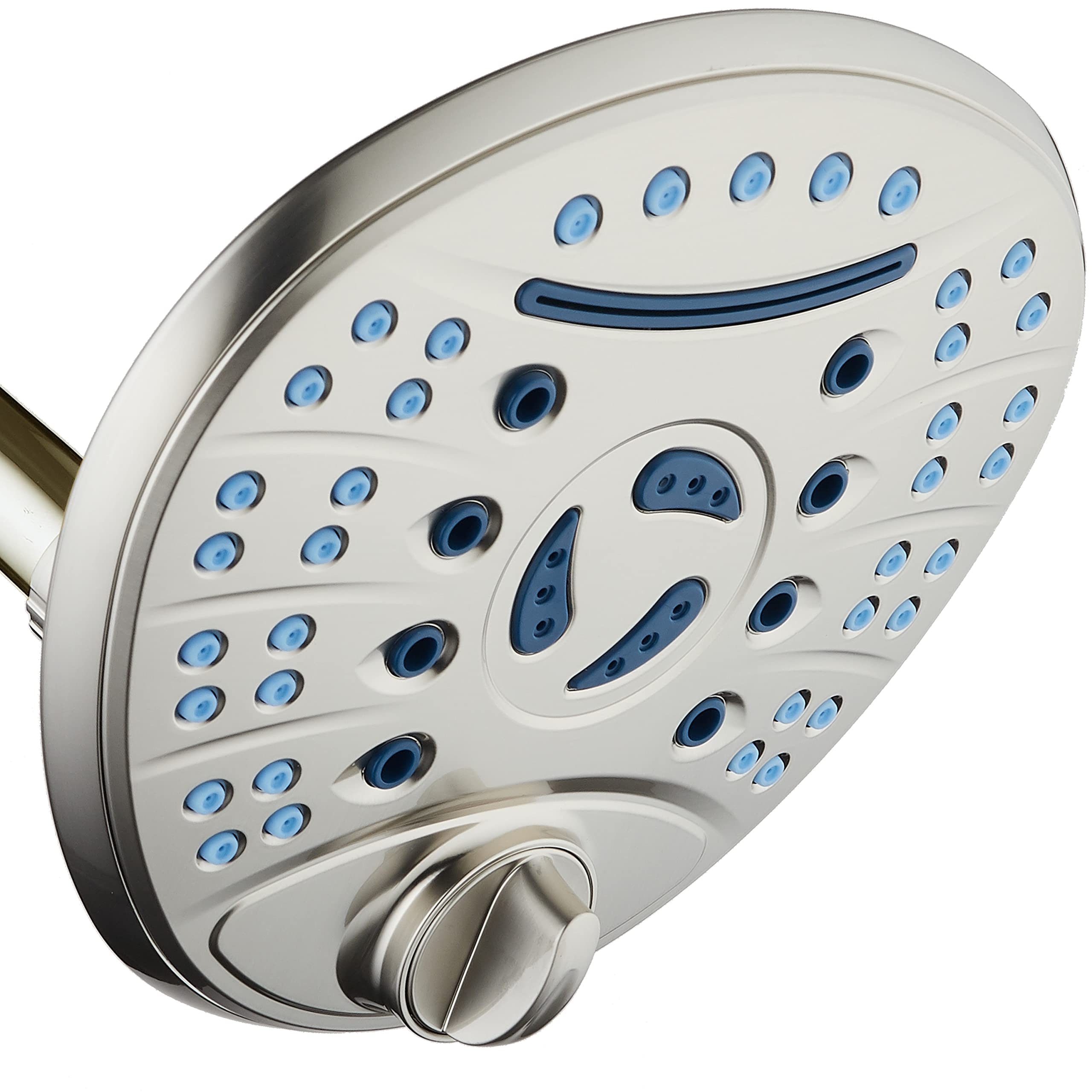 Pomme de douche haute pression AquaCare 17,8 cm avec 8 réglages et cascade