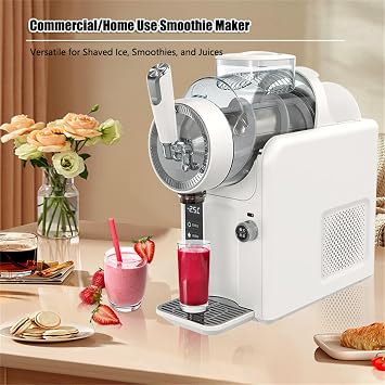 GAENZA Slush Machine & Ice Cream Maker Machine 2-IN-1, Soft Serve Ice Cream Maker Machine for Home & Business, No Ice Needed, Frozen Drink, Milk Shake, Milkshake, Cocktail, Self-Cleaning,Black