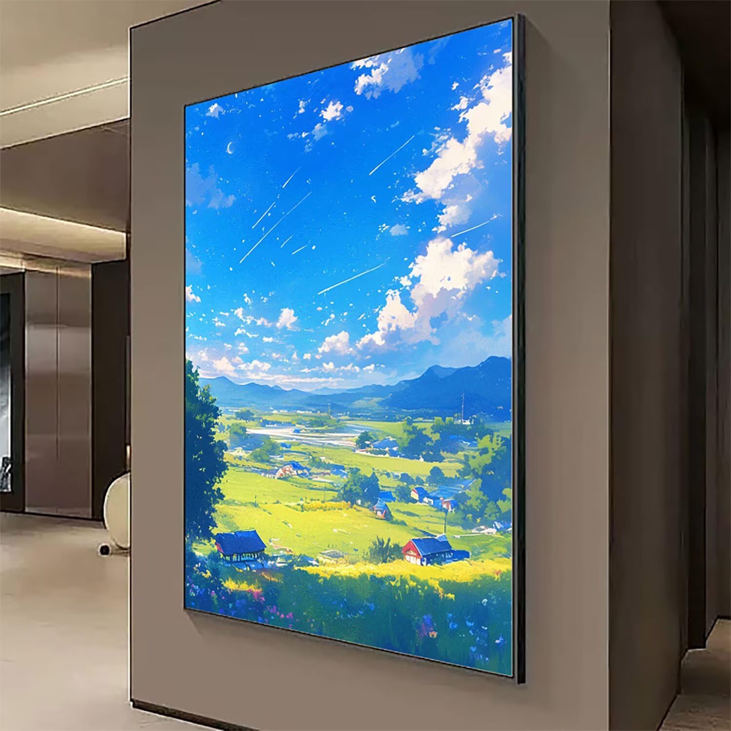 Japonia malarstwo diamentowe kompletny zestaw, DIY krajobraz diamentowy obraz duży 140 x 100 cm, 5D diamenty kryształowe sztuka haft krzyżykowy zestaw artystyczny, DIY obrazy diamentowe malowanie