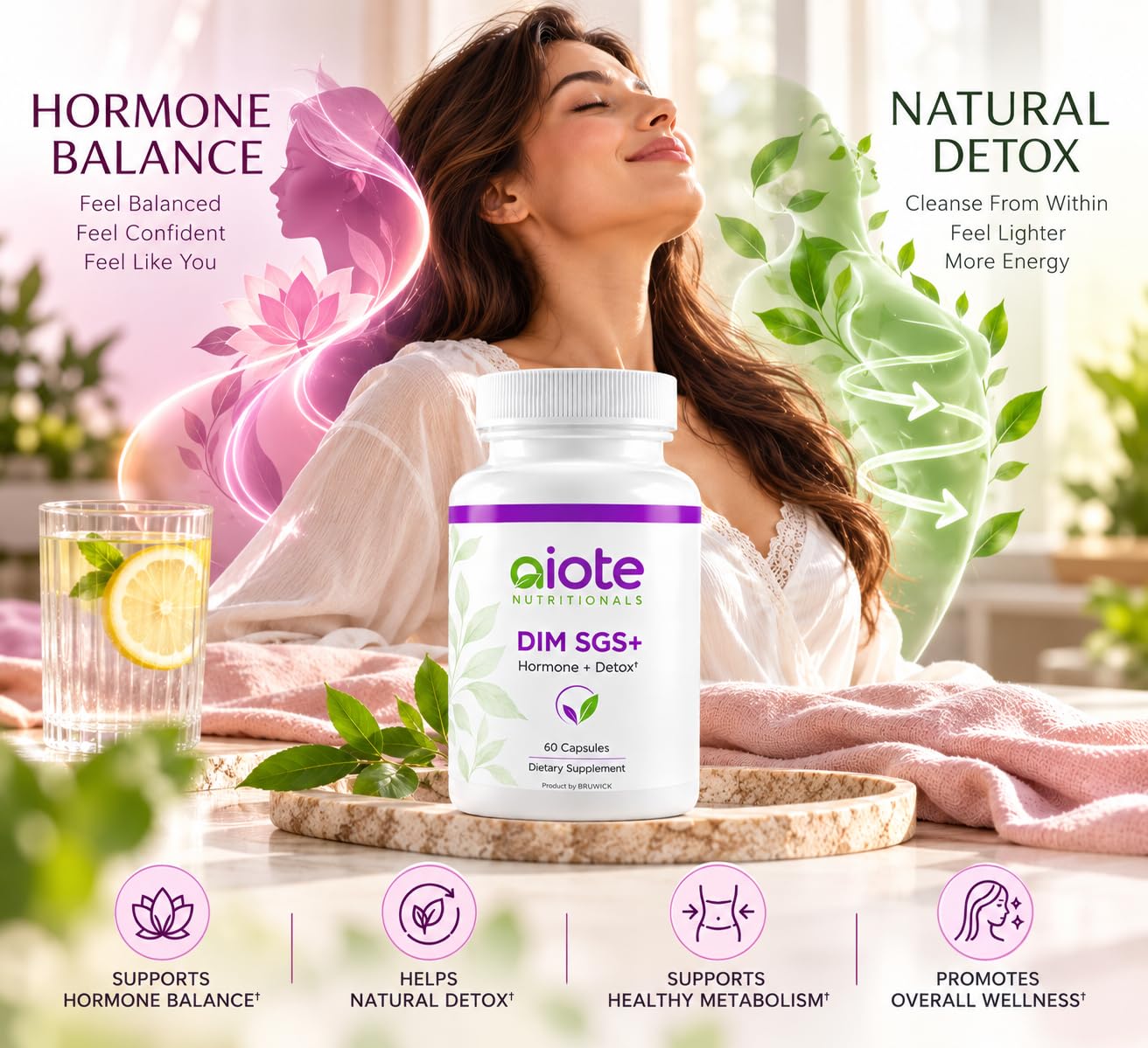 DIM SGS || Hormone Supports || Detox 60Capsules — Amazon image 6