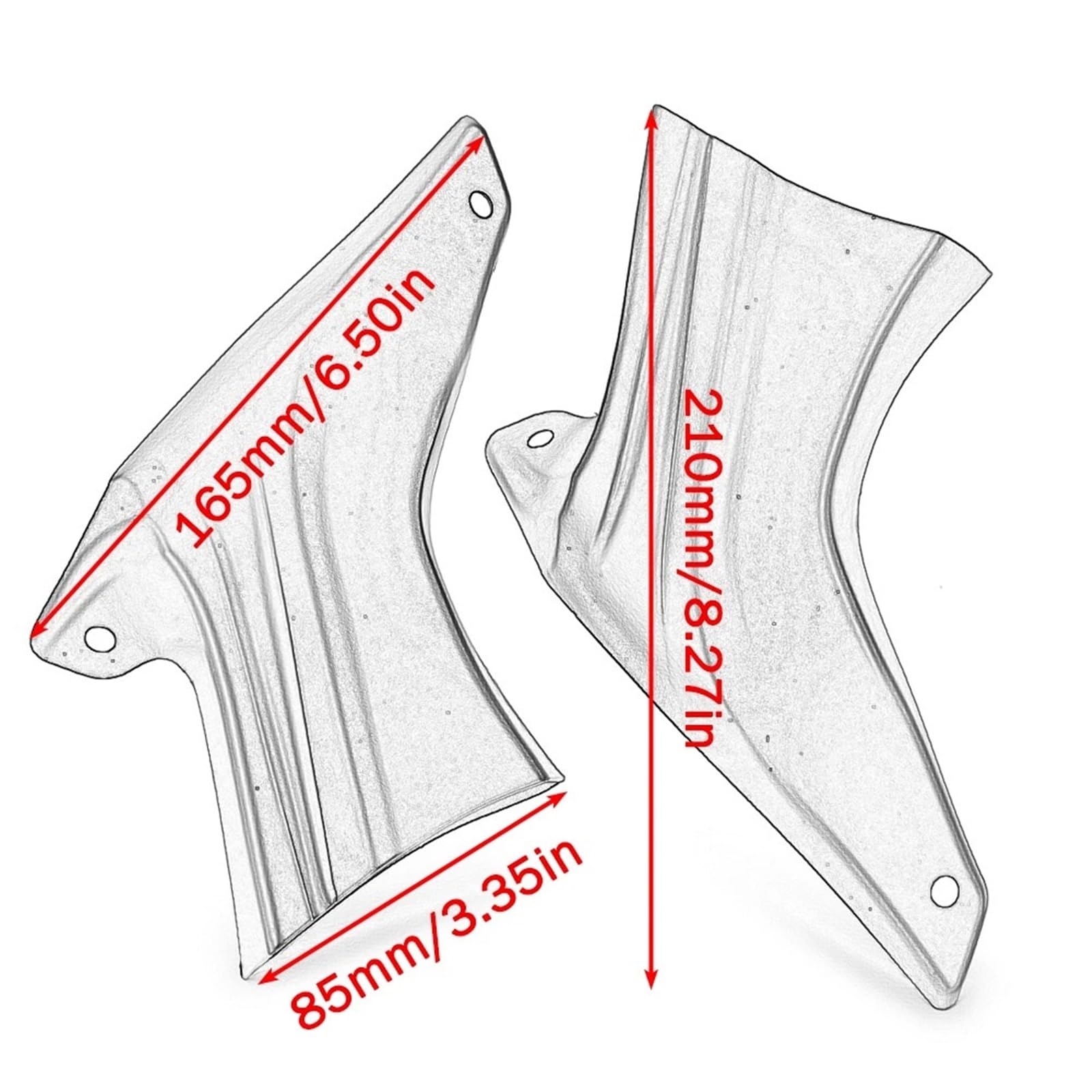 Refrigeración de Pinza de Freno Cubierta de refrigeración de la Pinza de Freno Compatible con BMW S1000R, S1000RR, S1000XR, M1000RR, HP4 y Yamaha YZF-R1, YZF-R1M y YZF-R6.