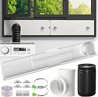 Vista 10 de Kit de conector de ventilación de secadora, codo de ventilación de secadora de ropa de 90 grados, conector rápido fácil de limpiar, se adapta a