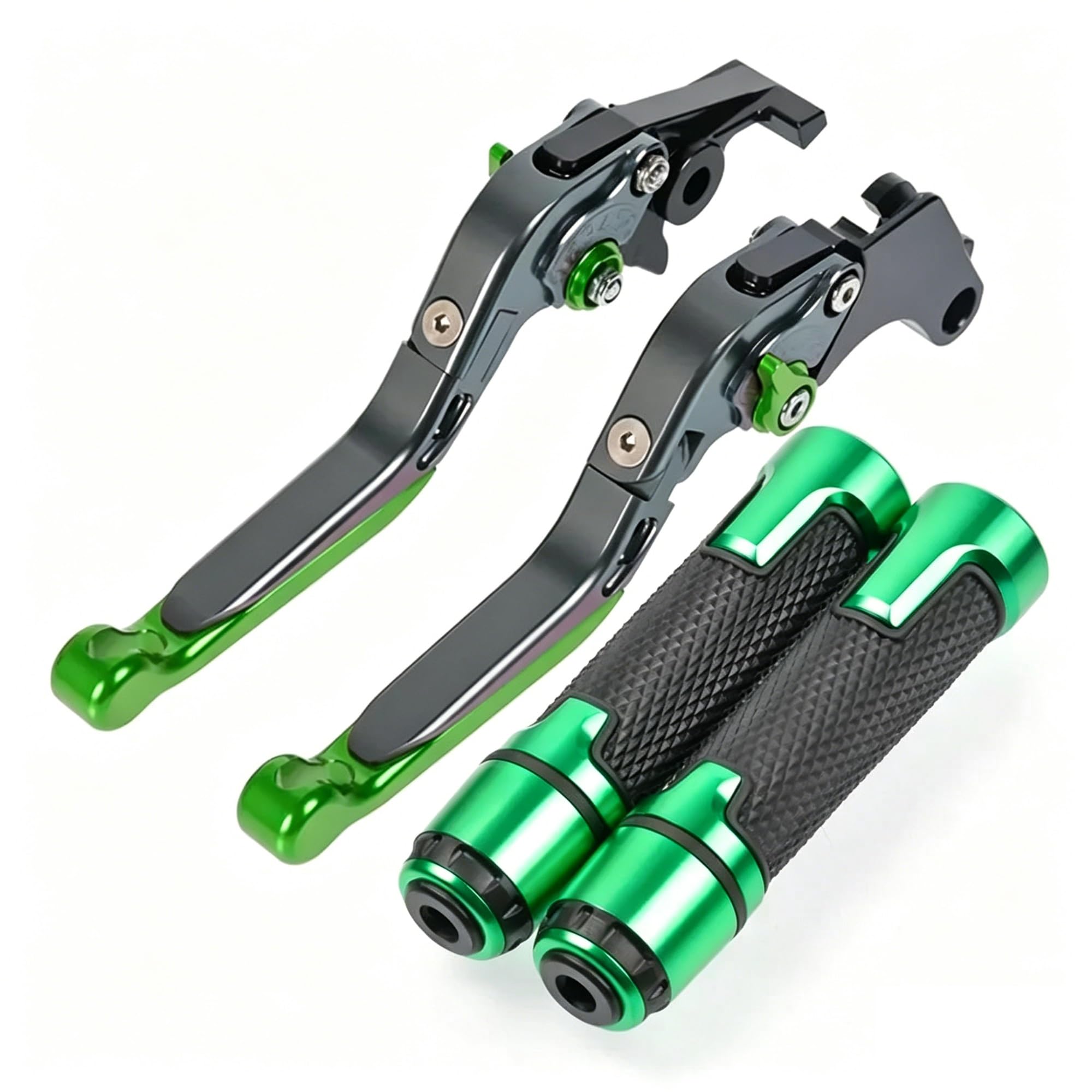 VQLDPX Handlebar Levers Motorcycle Brake Clutch Lever Handlebar Grips Kit for Suzuki for Hayabusa GSXR1300 2008-2017 Replacement Components Motorbike Clutch Grips Brake Lever