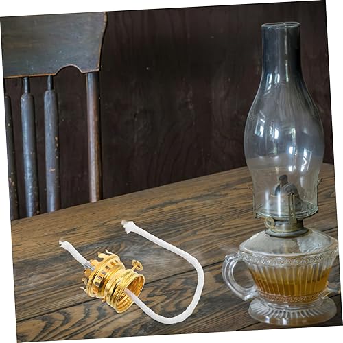 Miniatura 6 de DOITOOL Base de lámpara de queroseno Perilla Oil Kerosene Lantern Lámpara de aceite Lámpara de soporte de metal Linterna de aceite Linterna de