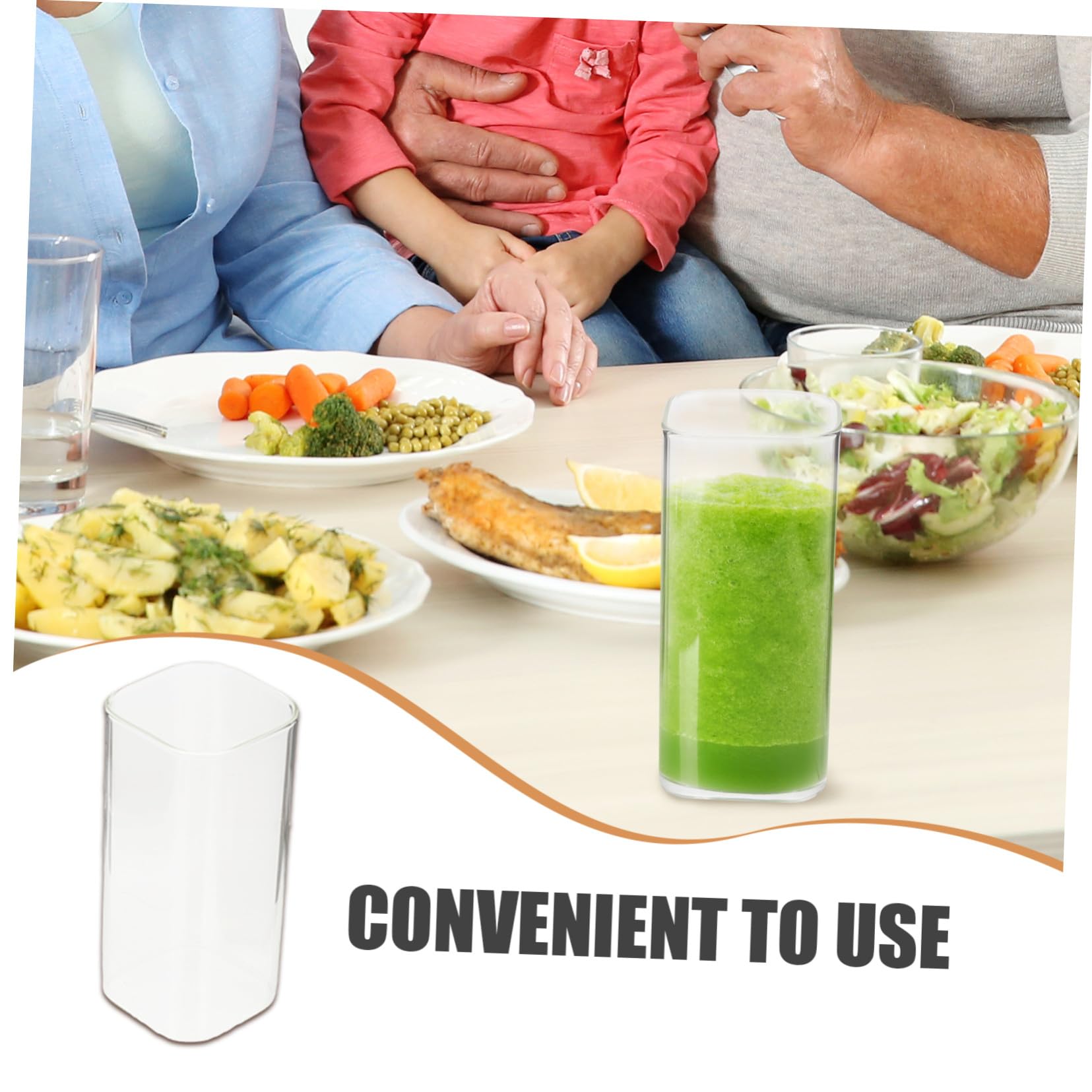 BESTYASH 5pièces Gobelets Verre Transparent Lot pour Café Thé et Autres Boissons Résistants Chaleur Verre Raffiné pour Usage Quotidien
