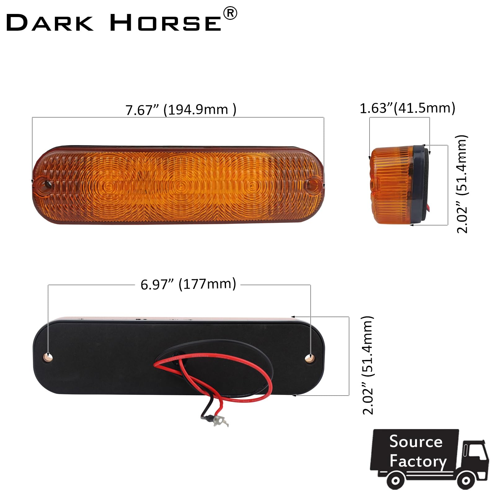 Amazon.com: UPCOT 4 Pack AR60250 Tractor LED Amber Flashing Cab