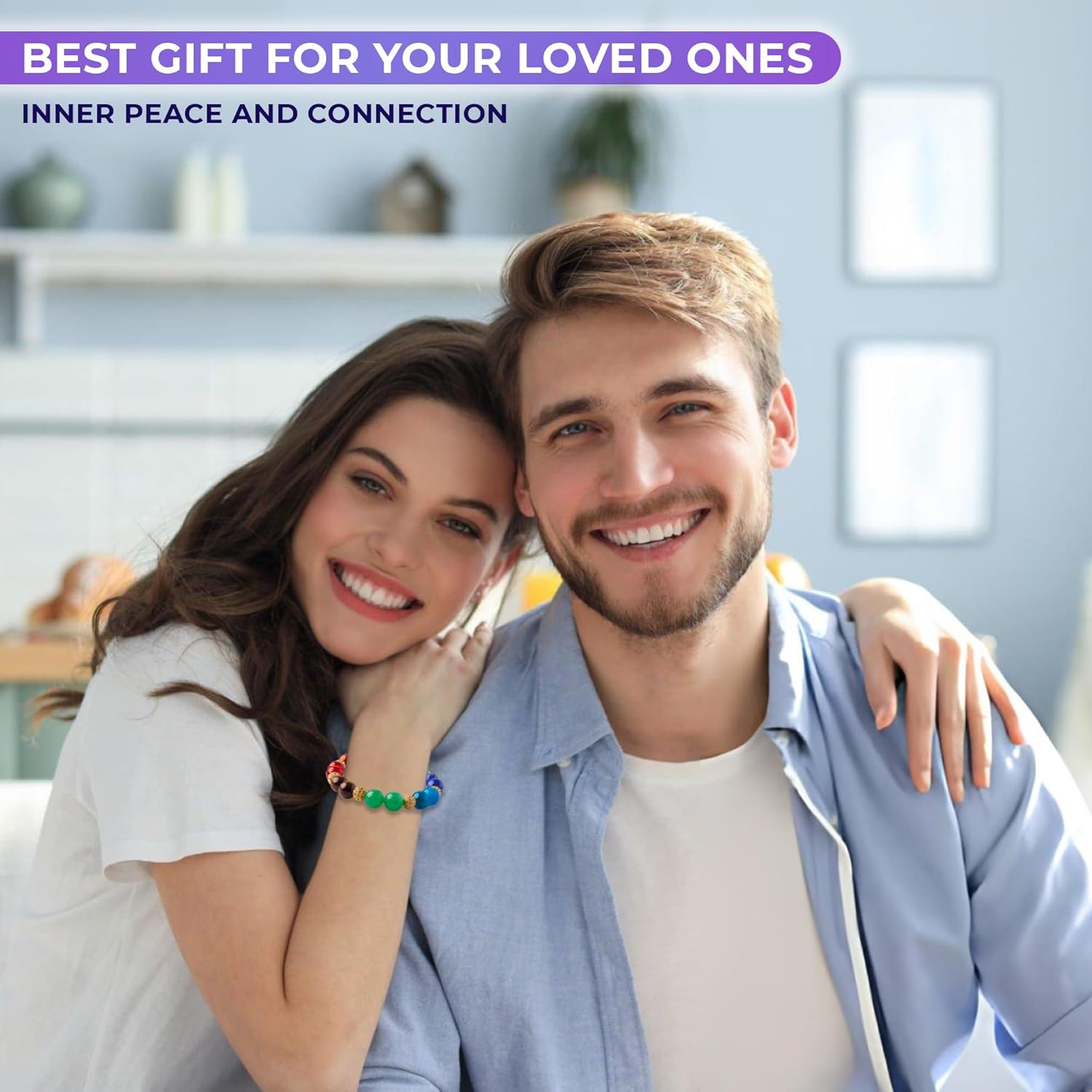 Protection and Healing Bracelet for Women - Handmade 7 Chakra Jewelry Crafted with Genuine Gemstones - Adjustable 8mm Bead Bracelet - Pulsera Para Mujer - Elegant Spiritual Accessory - Image 5