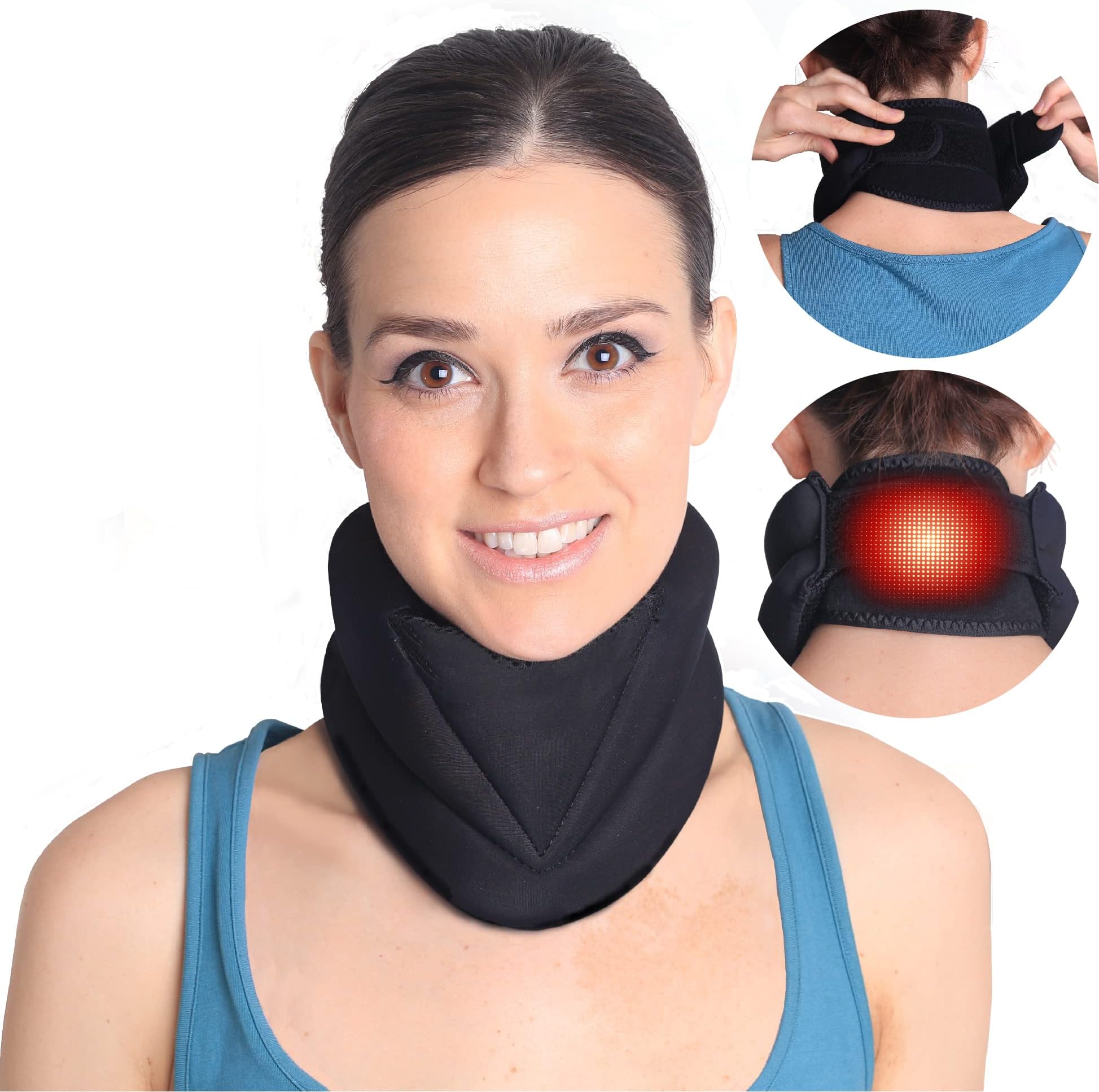 Heated Neck Brace for Neck Pain and Support, Cervical