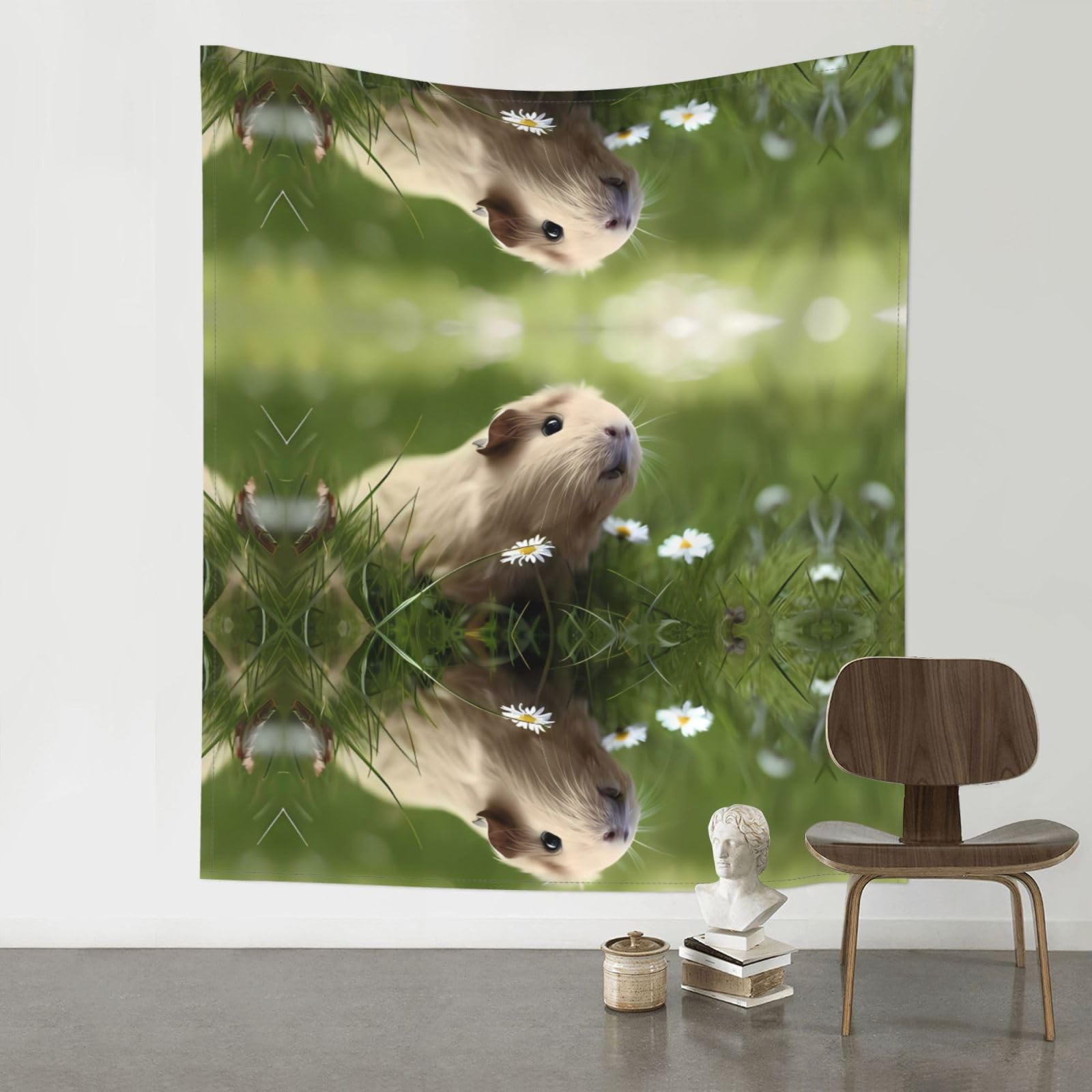 YYHHAOFA Cute Guinea Pig Prints 60x51in Wall Tapestry - Durable Polyester Throw Blanket for Dorm Decor, Beach Picnics & Versatile Room Layering