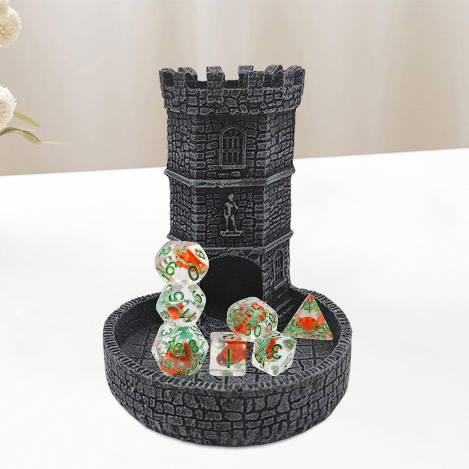 Torre Per Dadi A Forma Di Cannone In Resina - Accessorio Steampunk Per D&D E Giochi Da Tavolo - Vassoi Inclusi