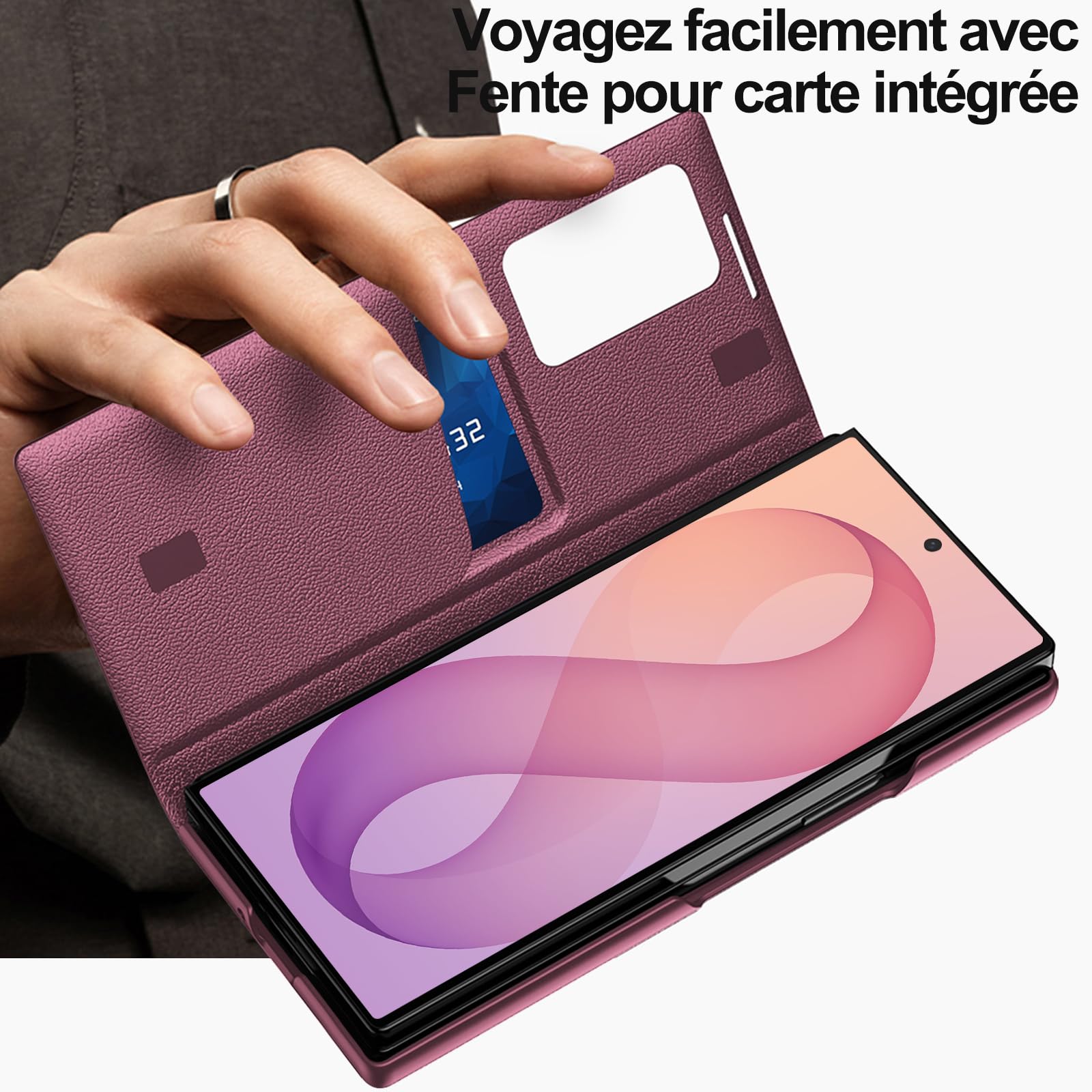 Cover per Samsung Galaxy Z Fold 8 Ultra Smart View Finestra Intelligente