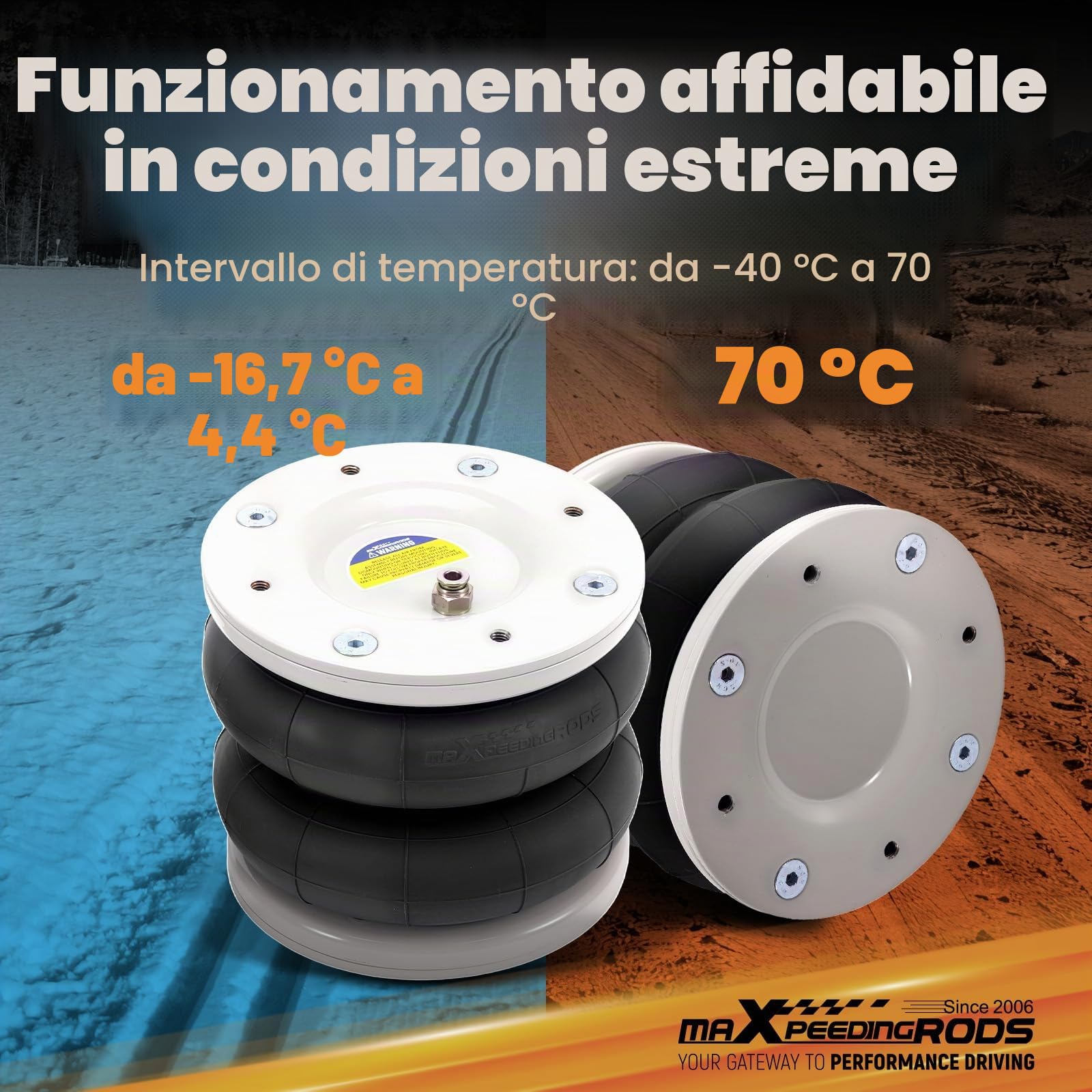 maXpeedingrods Sospensioni pneumatiche per Mercedes Benz Sprinter 2006-2020, carico massimo 4000 kg (trazione posteriore e trazione anteriore)