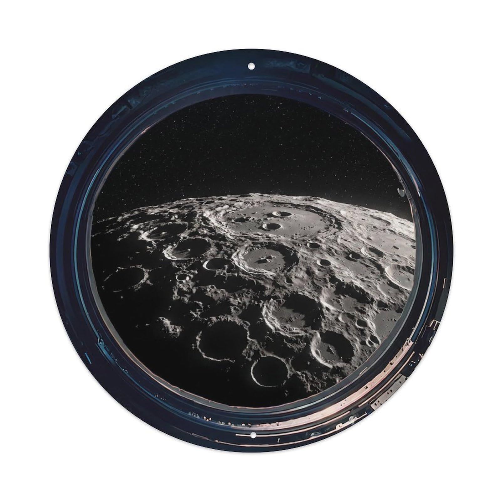 Moon North Pole Region Metal Tin Sign