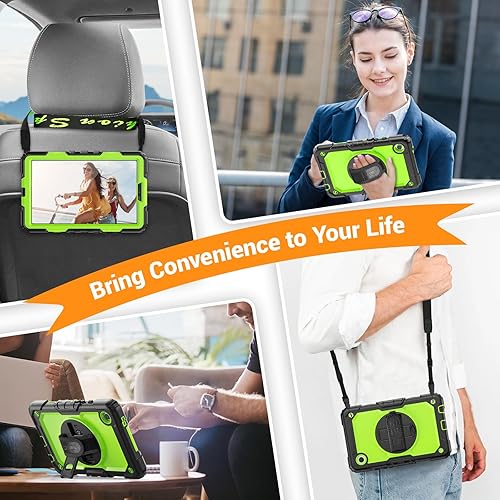 Miniatura 40 de SEYMAC Funda para Samsung Galaxy Tab S10 Lite/S10 FE/ S9 FE/ S9 5G (10.9''/11''), resistente a prueba de golpes con protector de pantalla, soporte