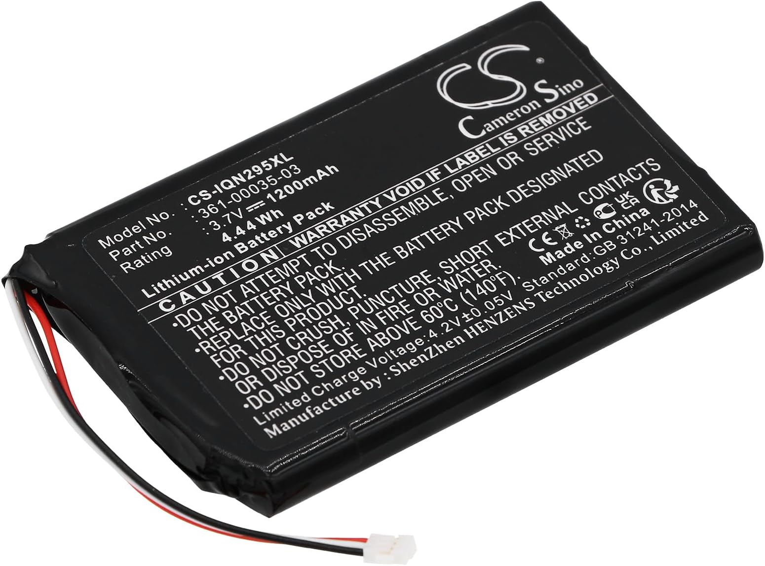1200mAh Battery for Garmin Nuvi 2595LMT, Nuvi 2555LMT, Nuvi 2555LT