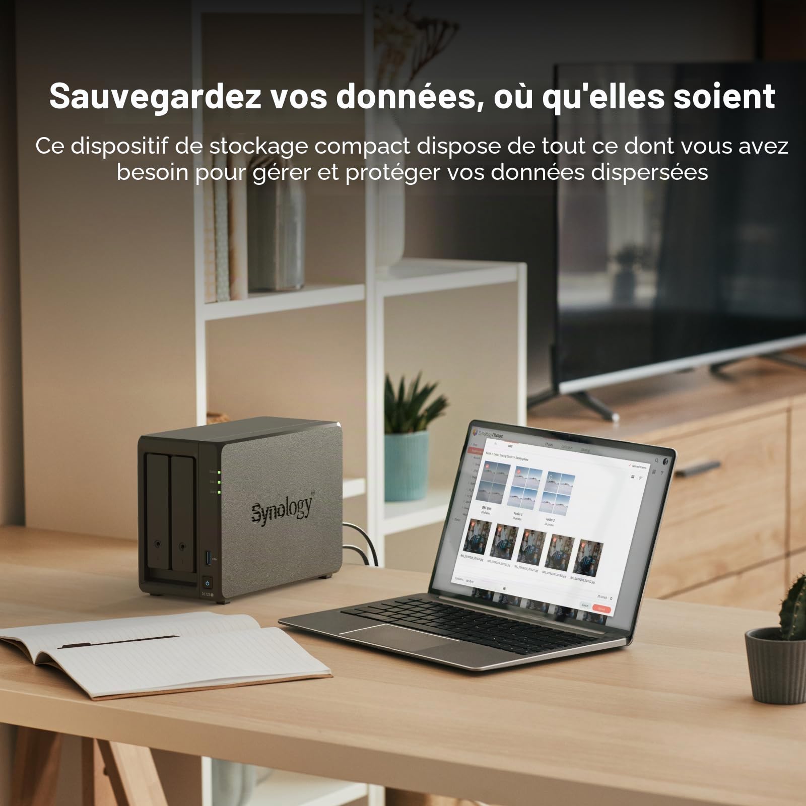 Synology DiskStation DS723+ à 2 Baies (sans Disque)