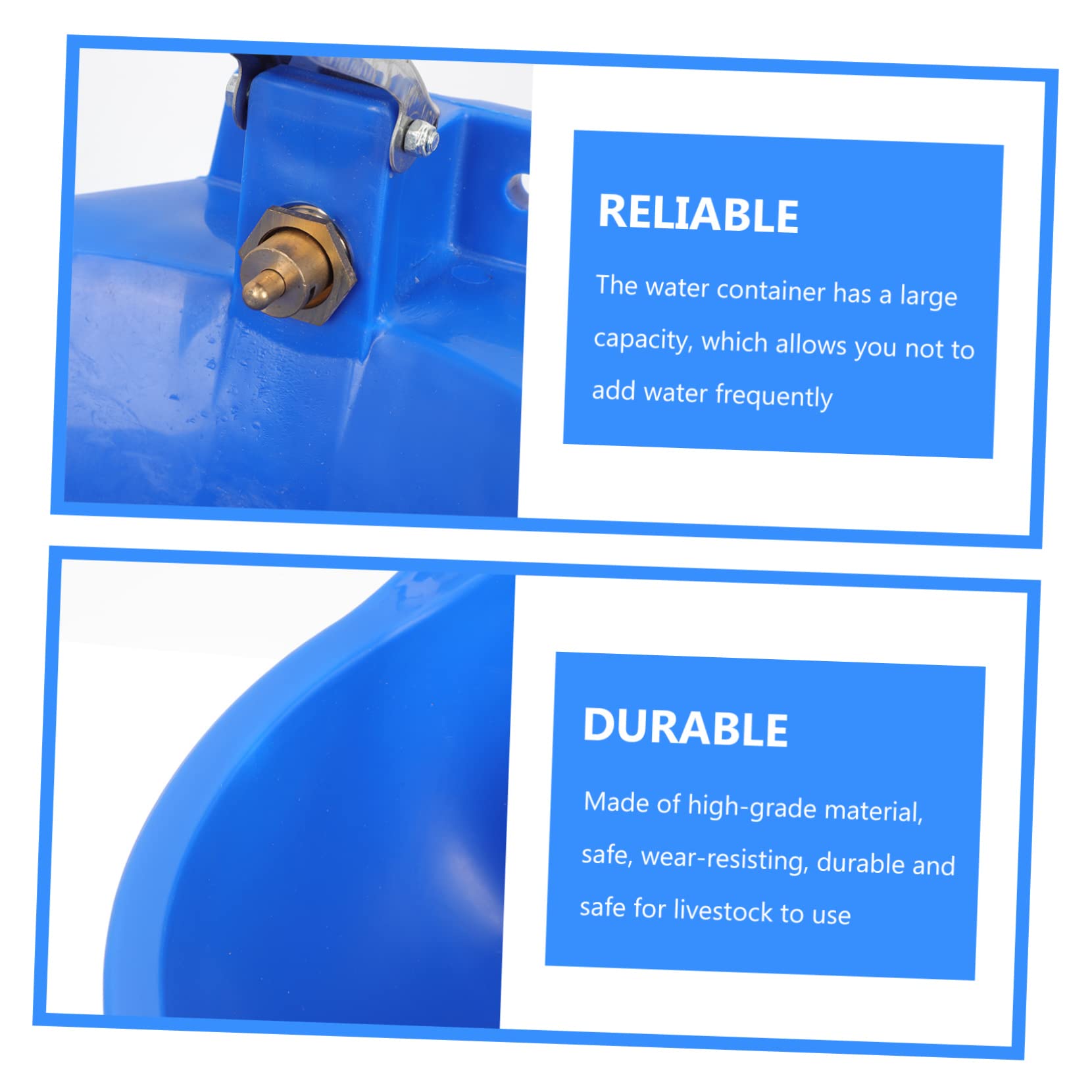 BESPORTBLE Ciotola Per Abbeveraggio Dispenser Per Mucche e Facile Realizzata Inossidabile Accessori Per e Allevamenti