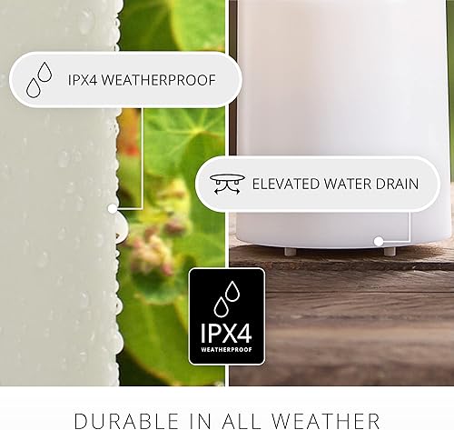 Miniatura 2 de Luminara Vela de pilar artificial realista con llama móvil para exteriores, luces LED de llama móvil que funcionan con pilas para Navidad, Acción de