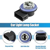 Vista 3 de X AUTOHAUX 2 unids coche señal de luz de señal de giro de la bombilla de luz delantera de la luz trasera de la lámpara de luz intermitente base