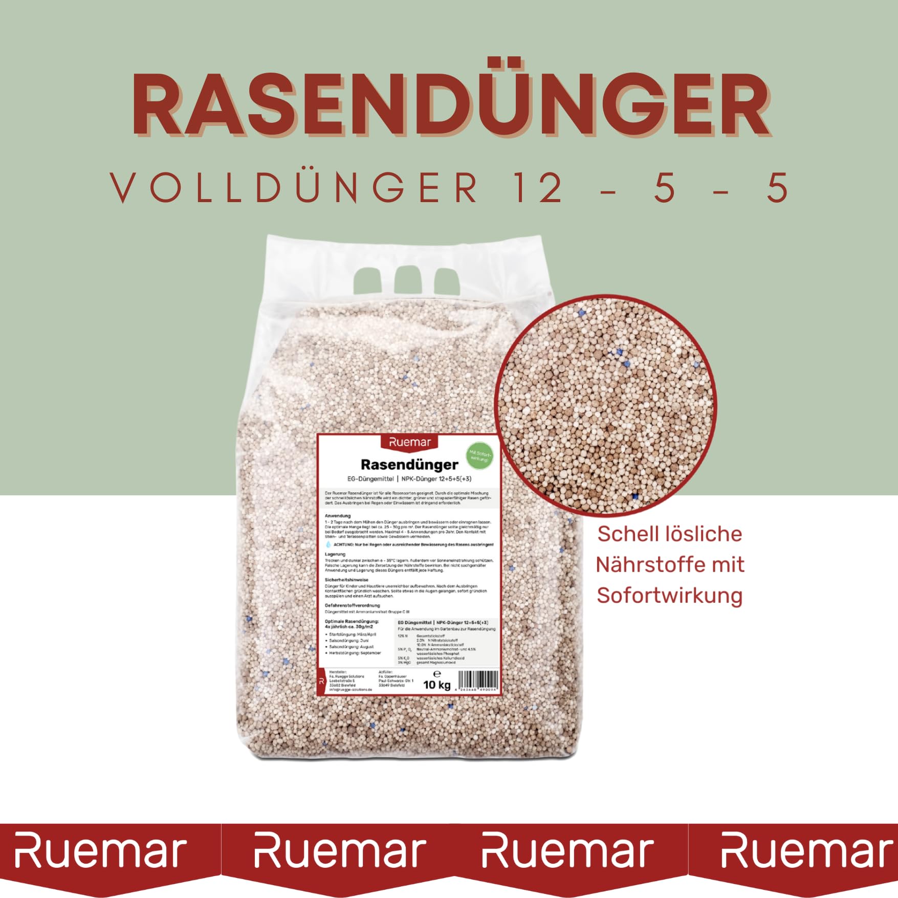 organischer dünger mit kalium und eisen Purgrün Hopfen-Dünger 1 kg main image 0