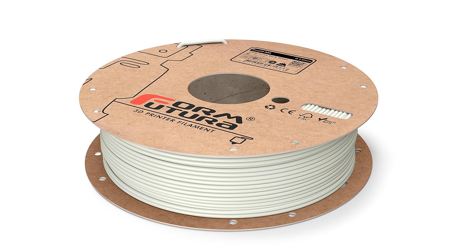 ABS Filament EasyFil ABS 2.85mm Glow in The Dark Green 750 gram 3D Printer Filament