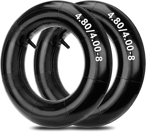 HIAORS 4.80/4.00-8" 4.80 x 4.00-8 tubos interiores, válvula recta TR13, para carretillas, tractores, carretillas de mano, cortacéspedes, carritos de