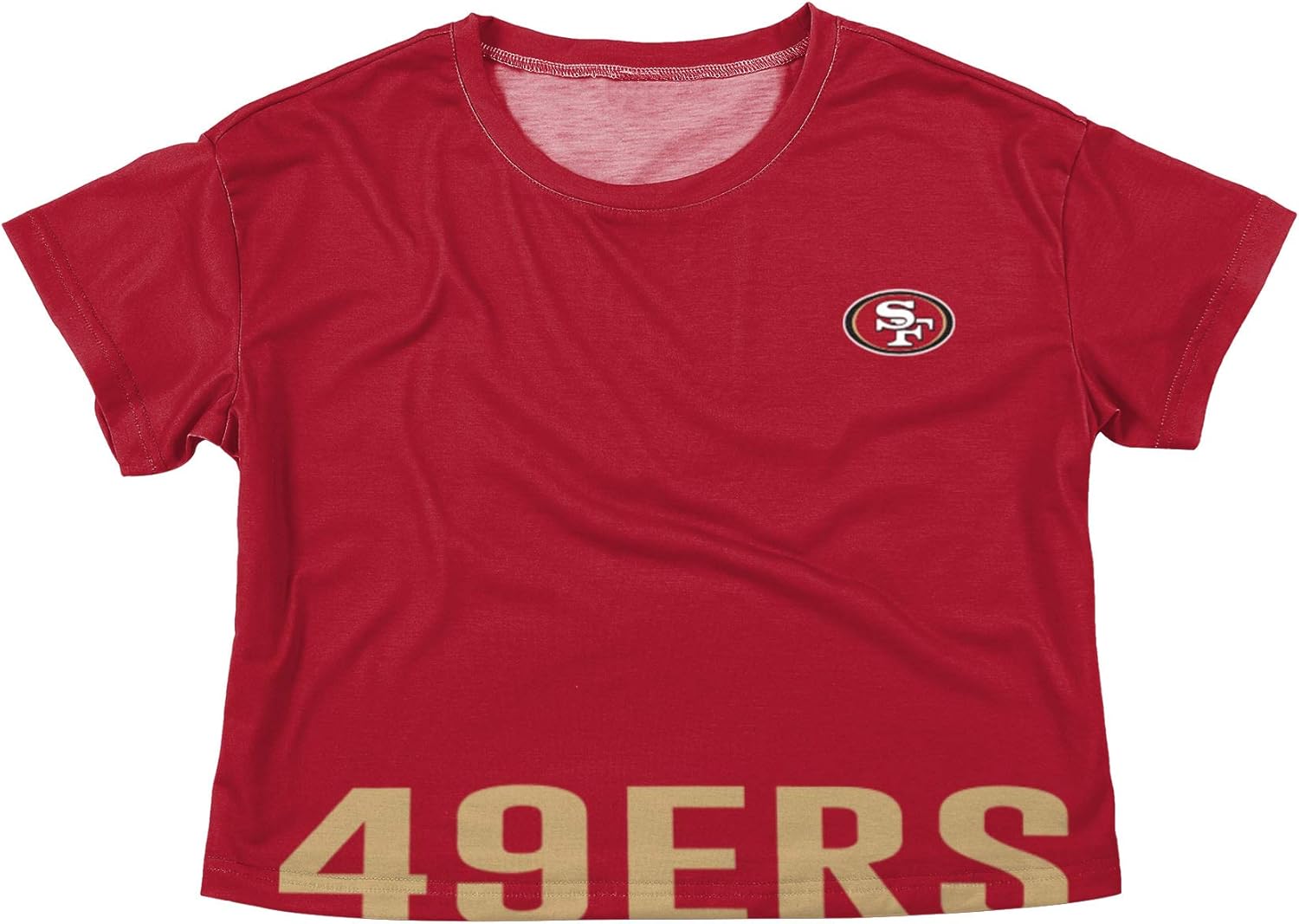 FOCO NFL Womens NFL Team Logo Ladies Bottom Line Fashion Crop Top Shirt - Image 3