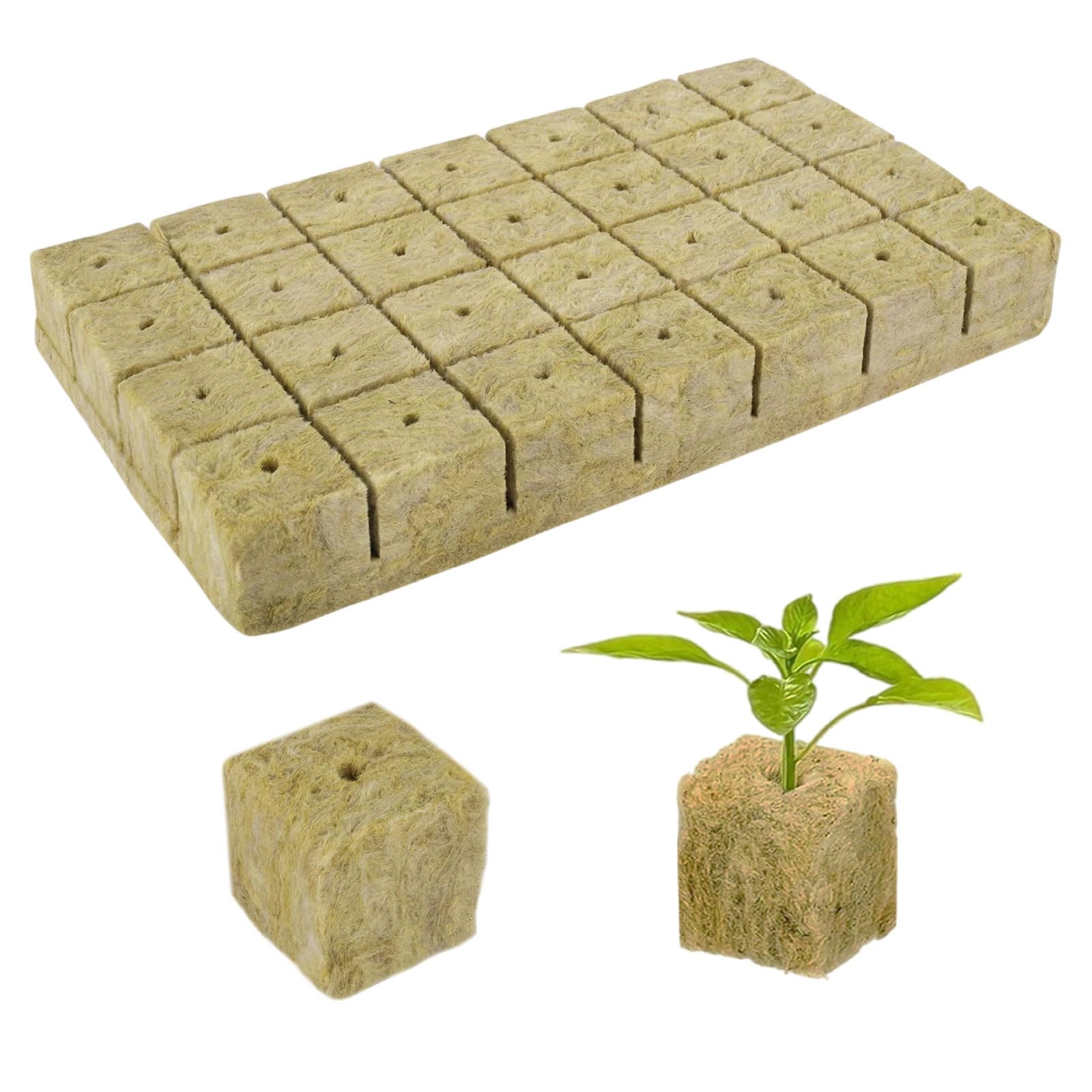 Cubi Idroponici 4x4x4 Cm - 28 Pezzi Per Coltivazione Fuori Suolo - Foto 8