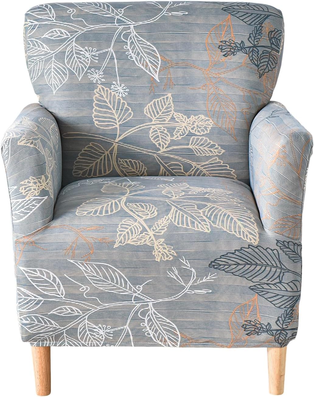 Stretch Armchair Slipcover 1-Piece Accent Chair Covers with Arms Soft Chair Slipcovers for Living Room Armchair Furniture Protector Office Reception Reading Sofa ( Color : Color 17 , Size : Style A )