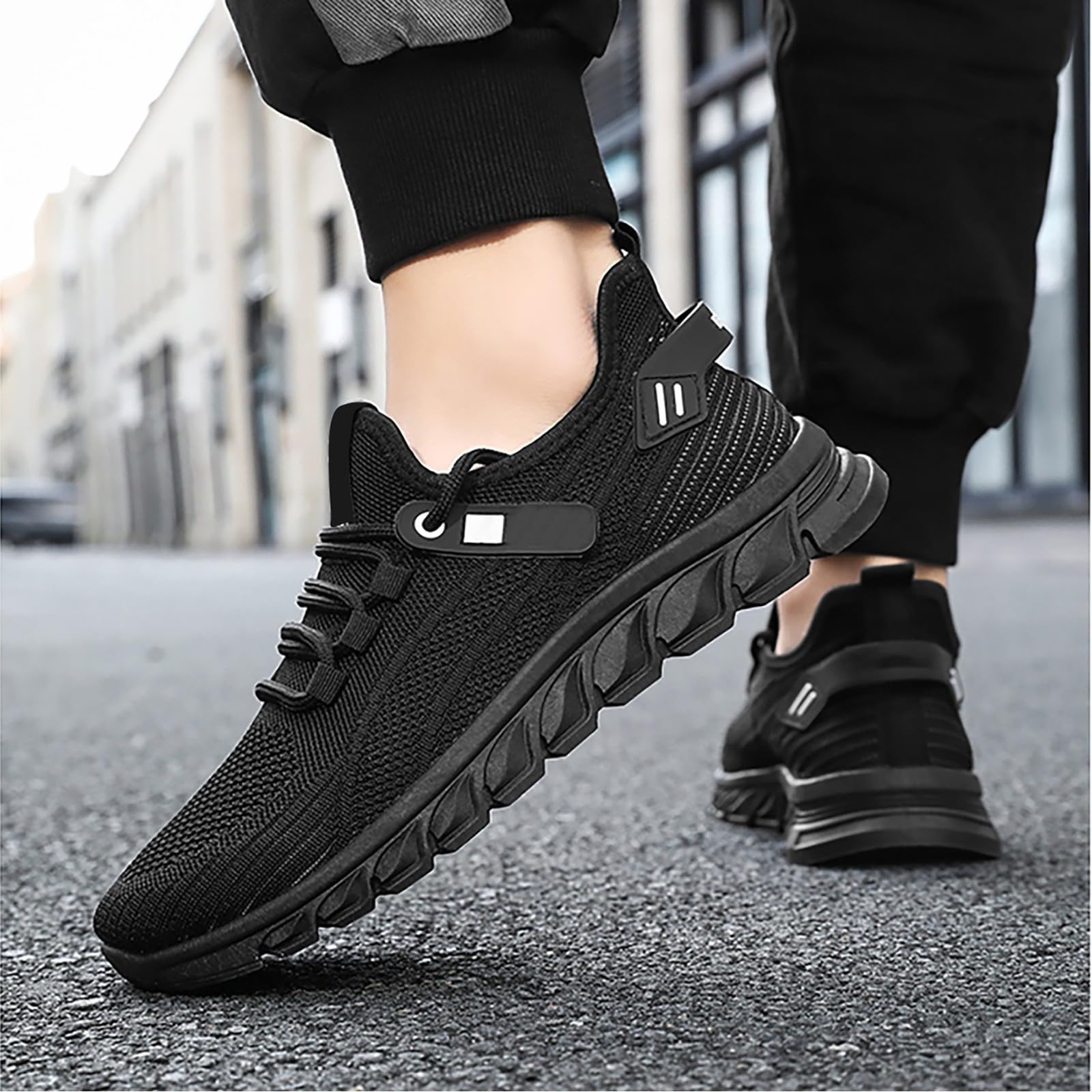 Generisch Sneaker Herren 39-45 Fitnessschuhe Herren Gym Indoor Weichen Sohle Laufschuhe Bequeme Sportschuhe Atmungsaktiv Joggingschuhe Einfarbige Walkingschuhe rutschfest Turnschuhe