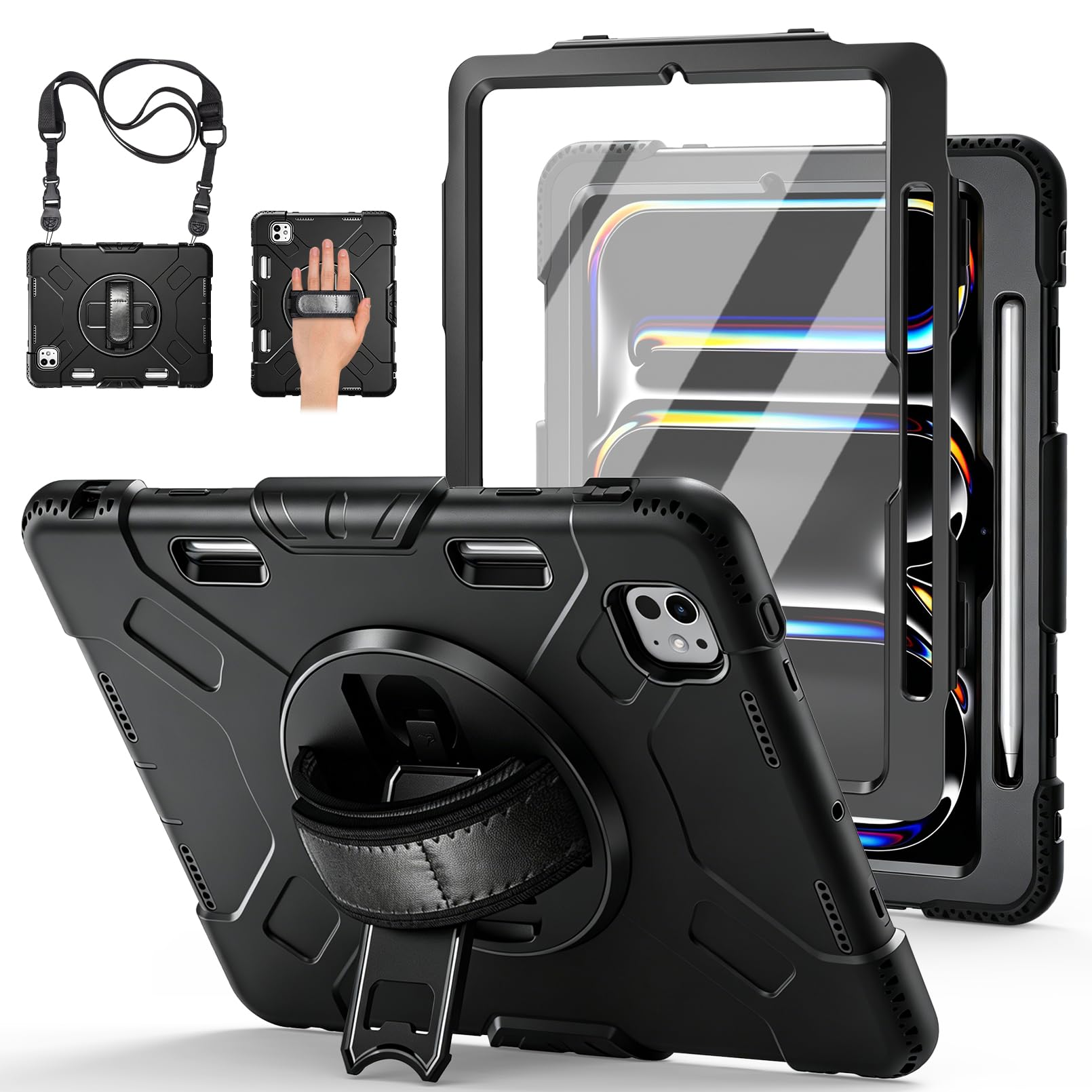 Amazon.com: Case for iPad Pro 11 M5 2025/ M4 2024: Protective