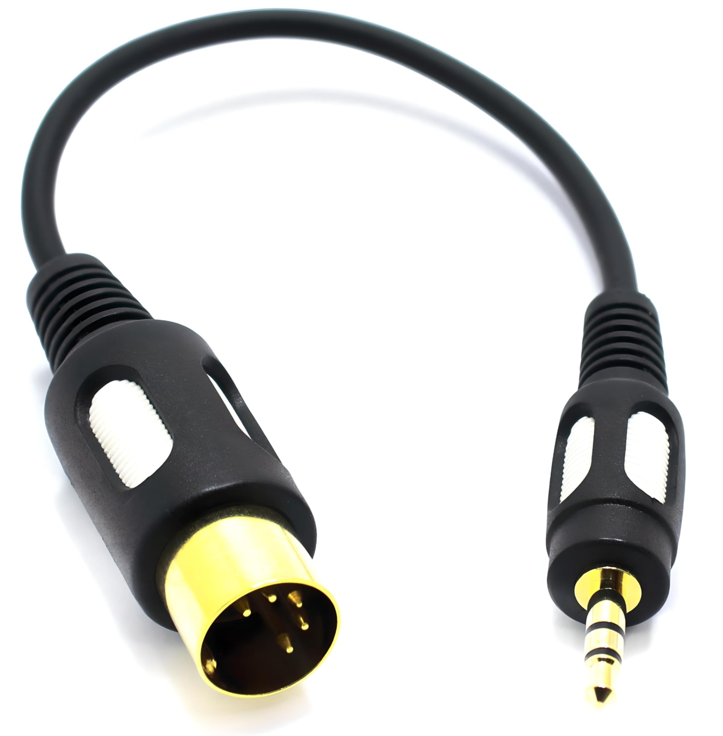 Adaptateur audio DIN jack 5 pôles mâle vers 3,5mm TRS stéréo jack