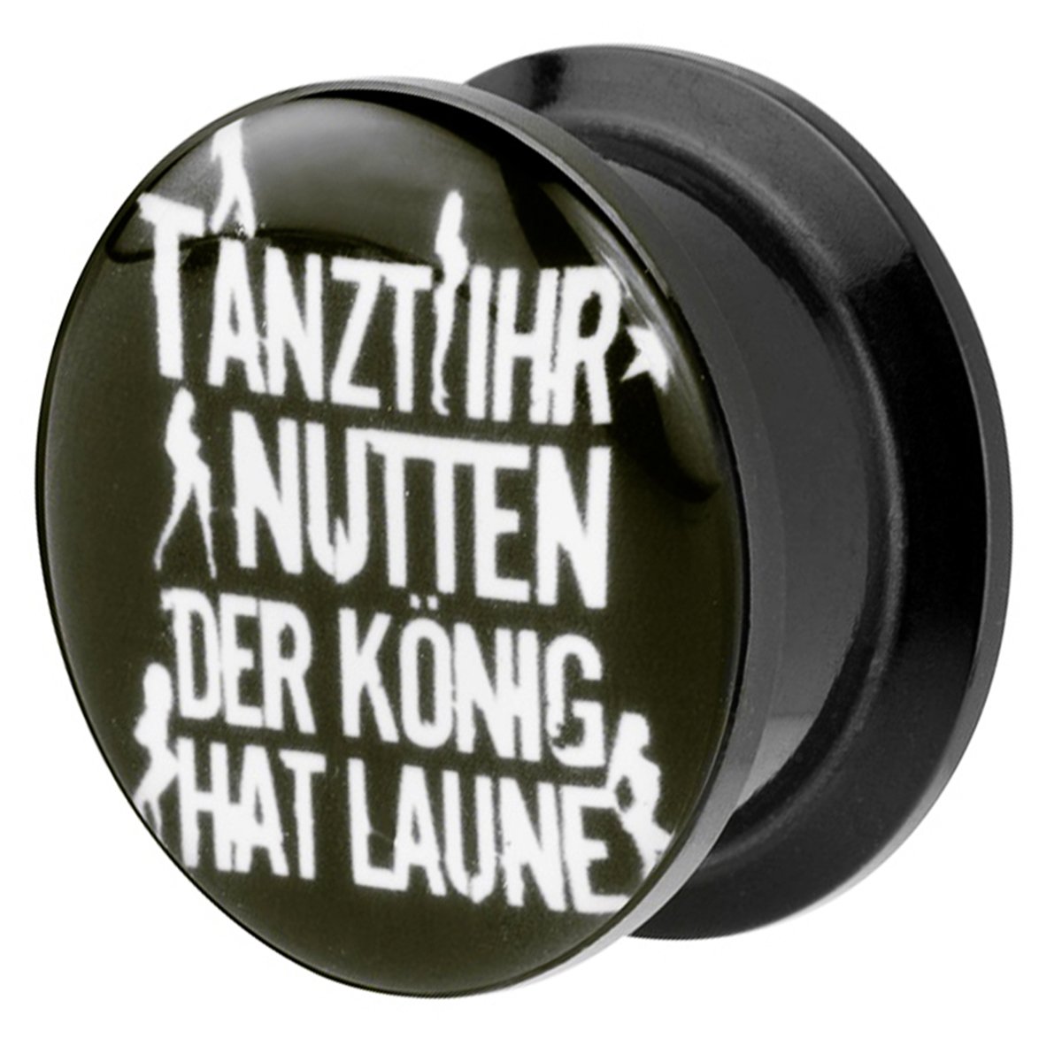 Piersando Ohr Tunnels Mit Motiv - Cupcake Design In 6-25mm | Kunststoff Ohrplugs Bunt