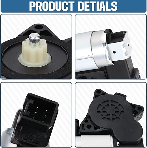 Vista 11 de 742-802 Motor de elevación de ventana eléctrica compatible con Mazda 3, Mazda 5, Mazda 6, Mazda CX-7, Mazda CX-9, Mazda RX-8, Reemplazo #