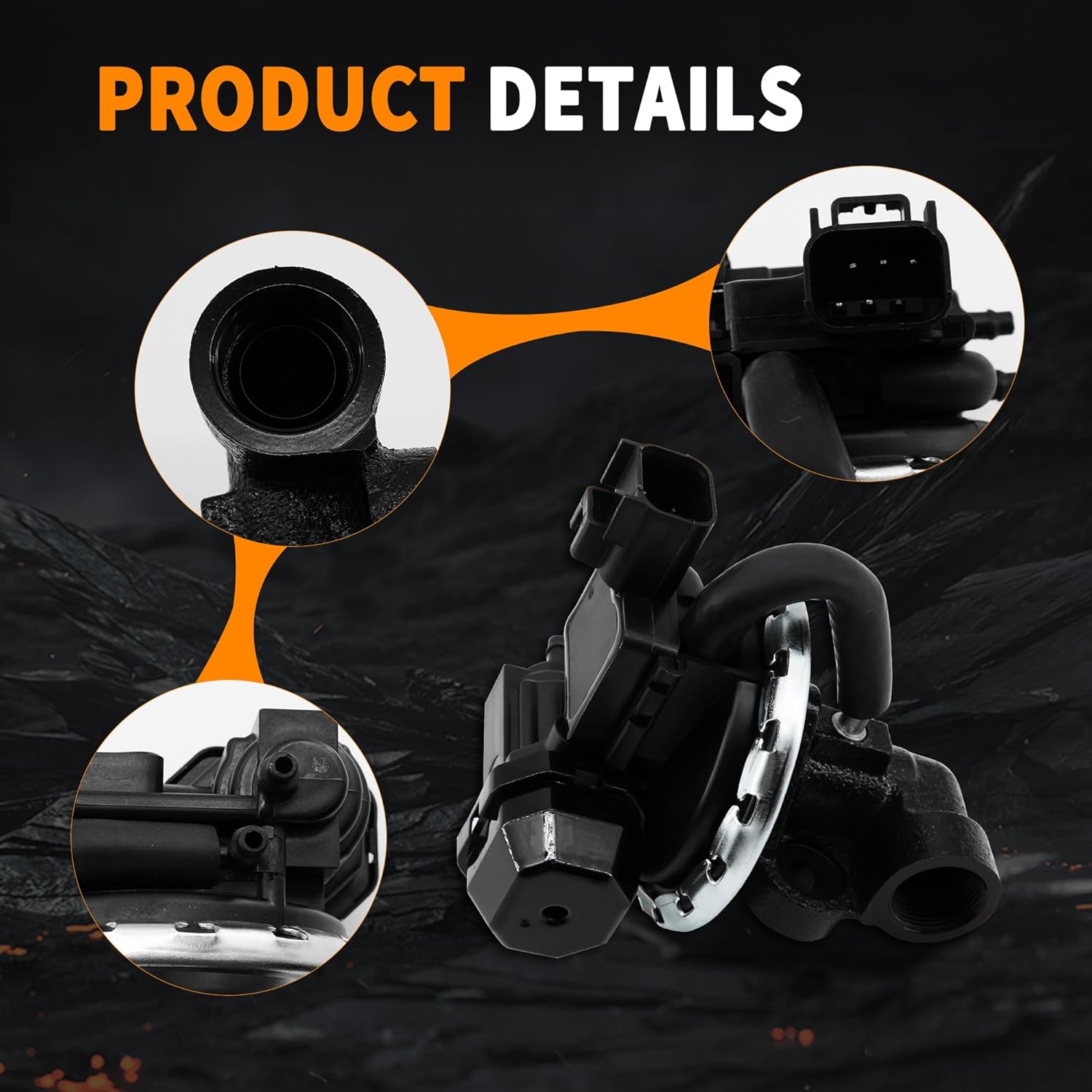 EGV1042 EGR2107 EGR Exhaust Gas Recirculation Valve with Gaskets Compatible with Ford Crown Victoria,Lincoln Town Car,Mercury Grand Marquis 2003-2011