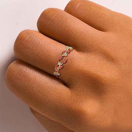 Miniatura 4 de Anillos delicados abiertos y ajustables para mujer, anillos apilables delicados para mujer