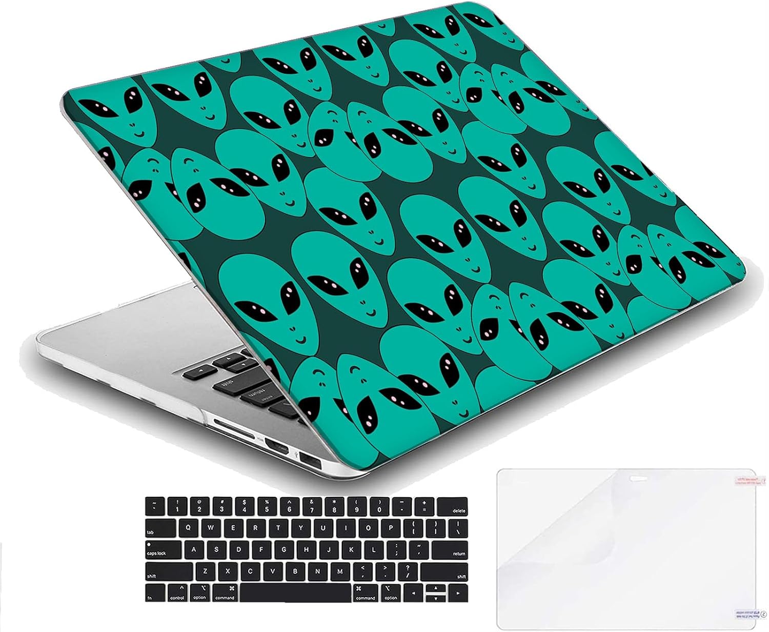 Compatible with MacBook Neo 13-inch, Hard Shell Case with Keyboard Cover and Screen Protector (A3404 A18 Pro chip, 2026 Release) - Aliens MD8411