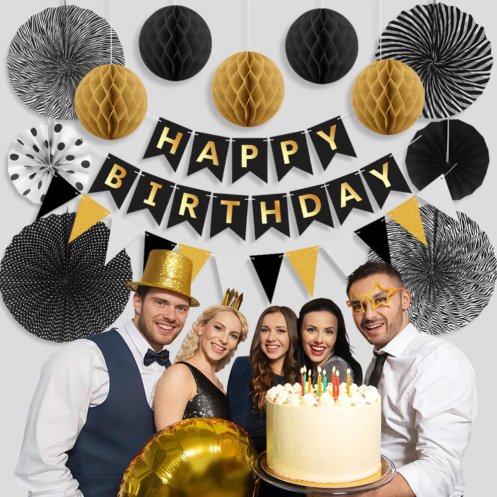 70° compleanno, da uomo, 9 pezzi, a nido d'ape nero, decorazione da tavolo, per compleanno, 70° compleanno, decorazione per feste di compleanno, 70° compleanno, decorazione per donne e uomini, regali