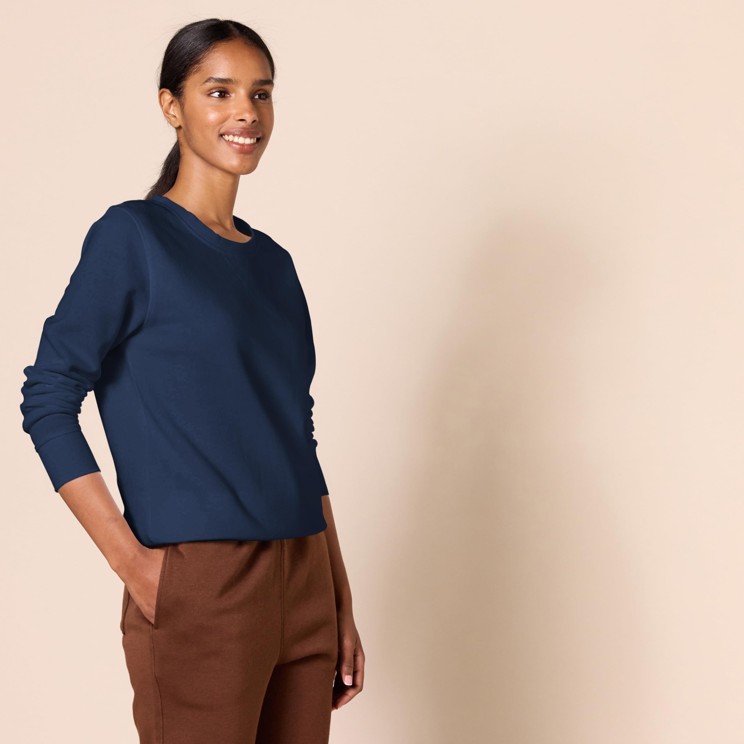 Amazon Essentials Felpa in Pile Girocollo (Disponibile in Taglie Forti) Donna