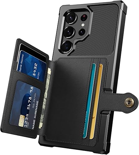 Funda para Samsung Galaxy S23 Ultra - Funda tipo cartera con bolsillos para tarjetas de cuero PU Funda trasera con tapa para Samsung Galaxy S23 Funda para Samsung Galaxy S23 Ultra - Funda tipo cartera con bolsillos para tarjetas de cuero PU Funda trasera con tapa para Samsung Galaxy S23