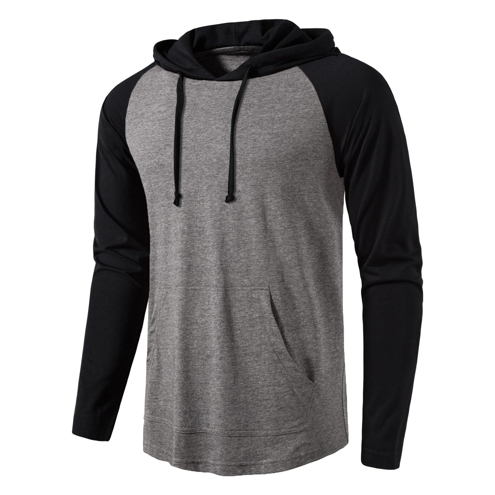 SIR7 Men's Gym Workout Active Long Sleeve Pullover Lightweight Hoodie Casual Hooded Sweatshirts