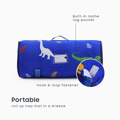 Miniatura 4 de Wake In Cloud - Tapete polar para siesta con almohada y manta, felpa cálida para niños y niñas, guardería, preescolar, jardín de infantes, coloridas