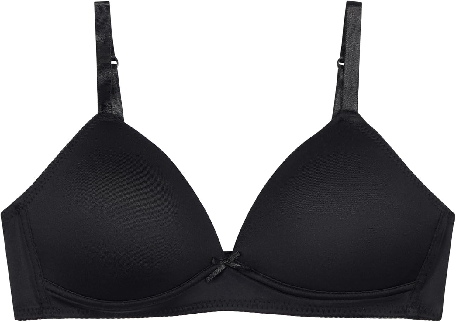 Tahari Girls 3-Pack Molded Wireless Bras Nude, Black, White, 30A - Image 2