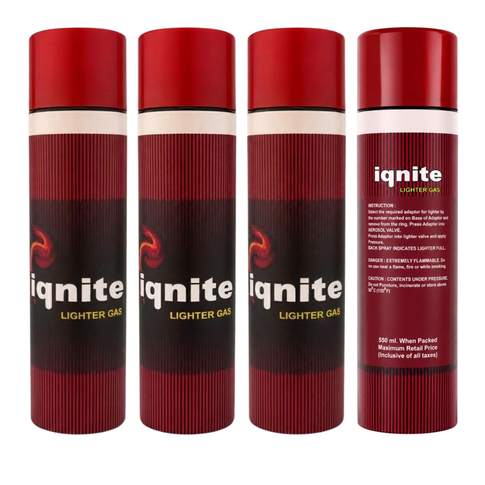 Ignite Lighter Gas Refill 550ml | Universal Butane Gas Refill Can for Torch Lighters, Kitchen Gas Lighters & Jet Flame Lighters (4)-image-32