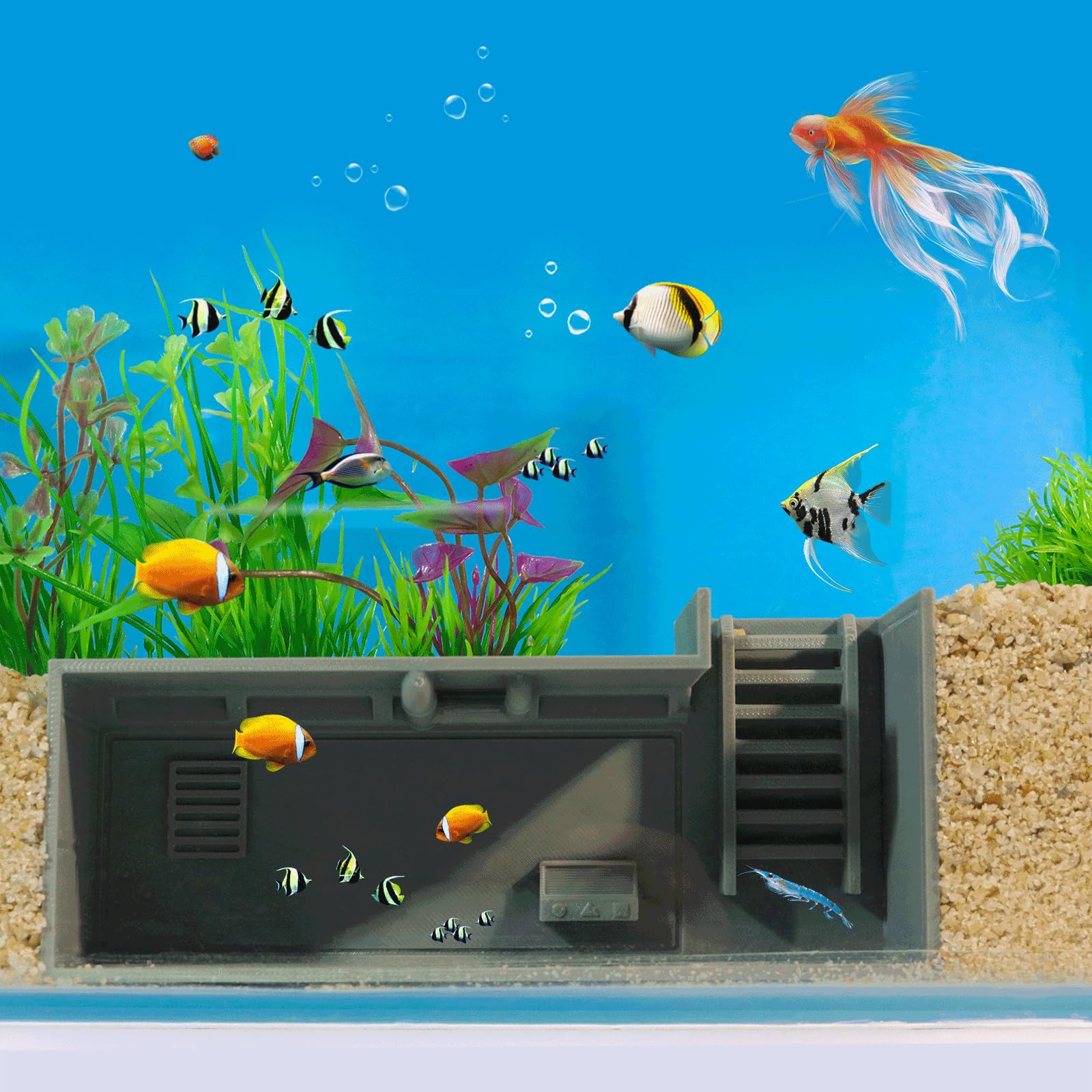 Amazon.co.jp: Toileum 魚エビの洞窟隠れ家 水槽トンネル 魚 エビの