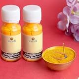 SATVIK Pack of 2 Ashtagandha Kesar Chandan Tikka Powder Chandan Tika Dry Chandan Sandalwood Tika Powder, Roli Kumkum Tilak God Poojan Puja Mandir Indian Festive Pujan Items