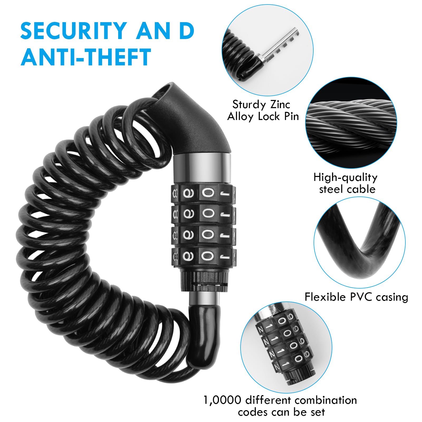 Lucchetti Per Bici Decathlon Lucchetto Per Casco A Combinazione