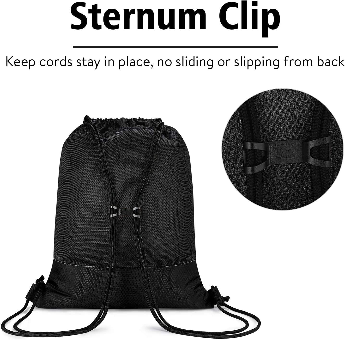 G4Free 15L Drawstring Backpack 15L&20L Cinch Bag String Backpack Gym Bag for Men Women Nylon