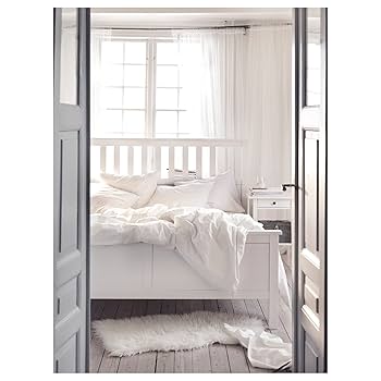 Amazon｜IKEA HEMNES ベッドフレーム、140x200cm、ホワイト