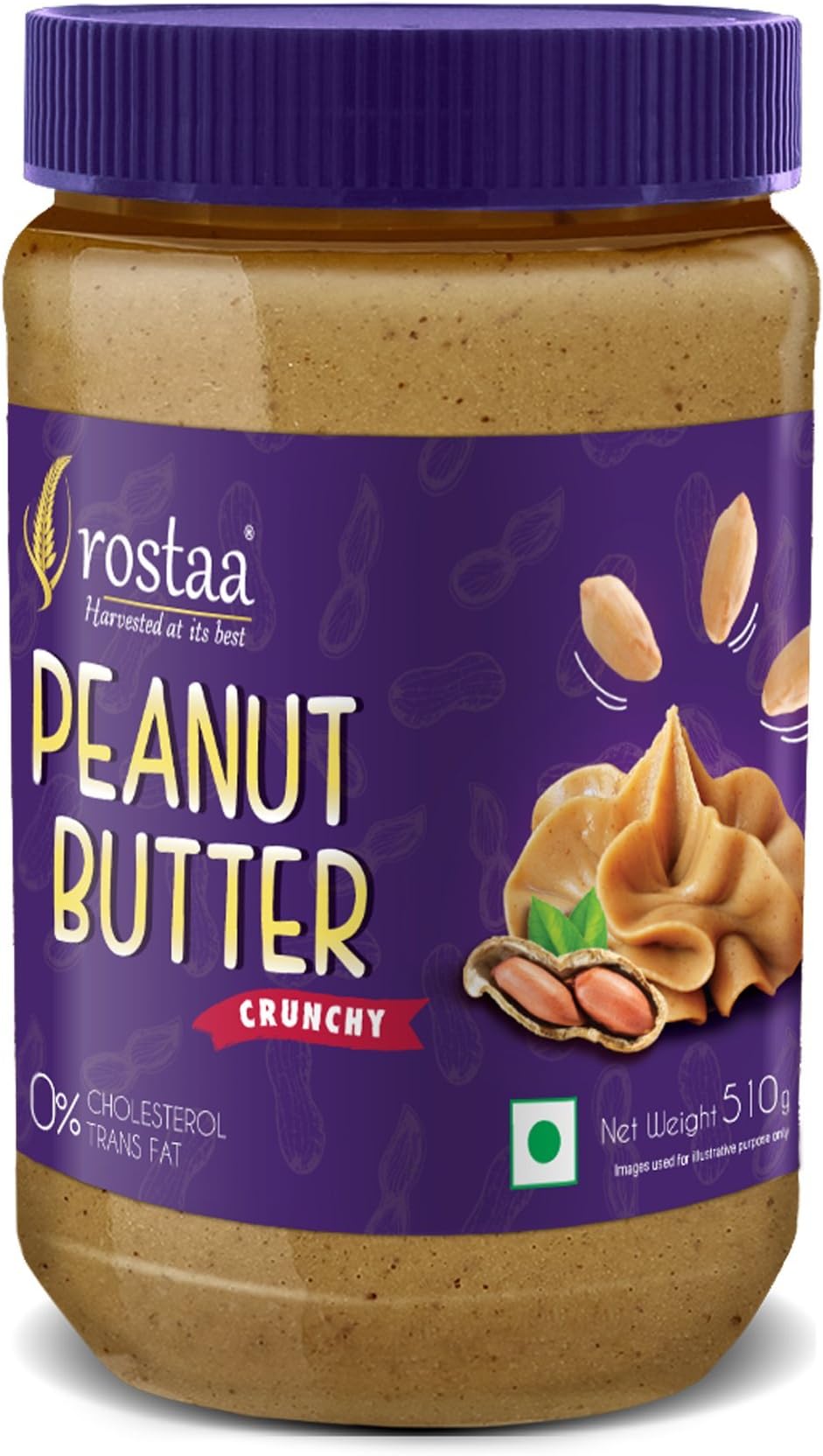 Rostaa Peanut Butter Crunchy 510gm